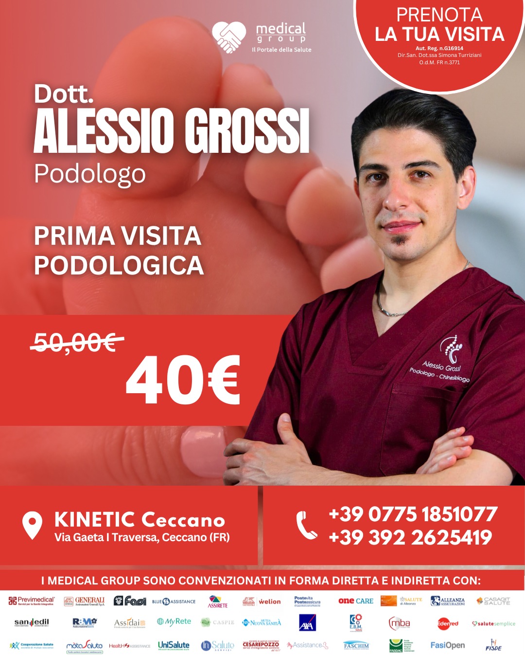 Tariffe del Mese - Kinetic - Podologia - Grossi